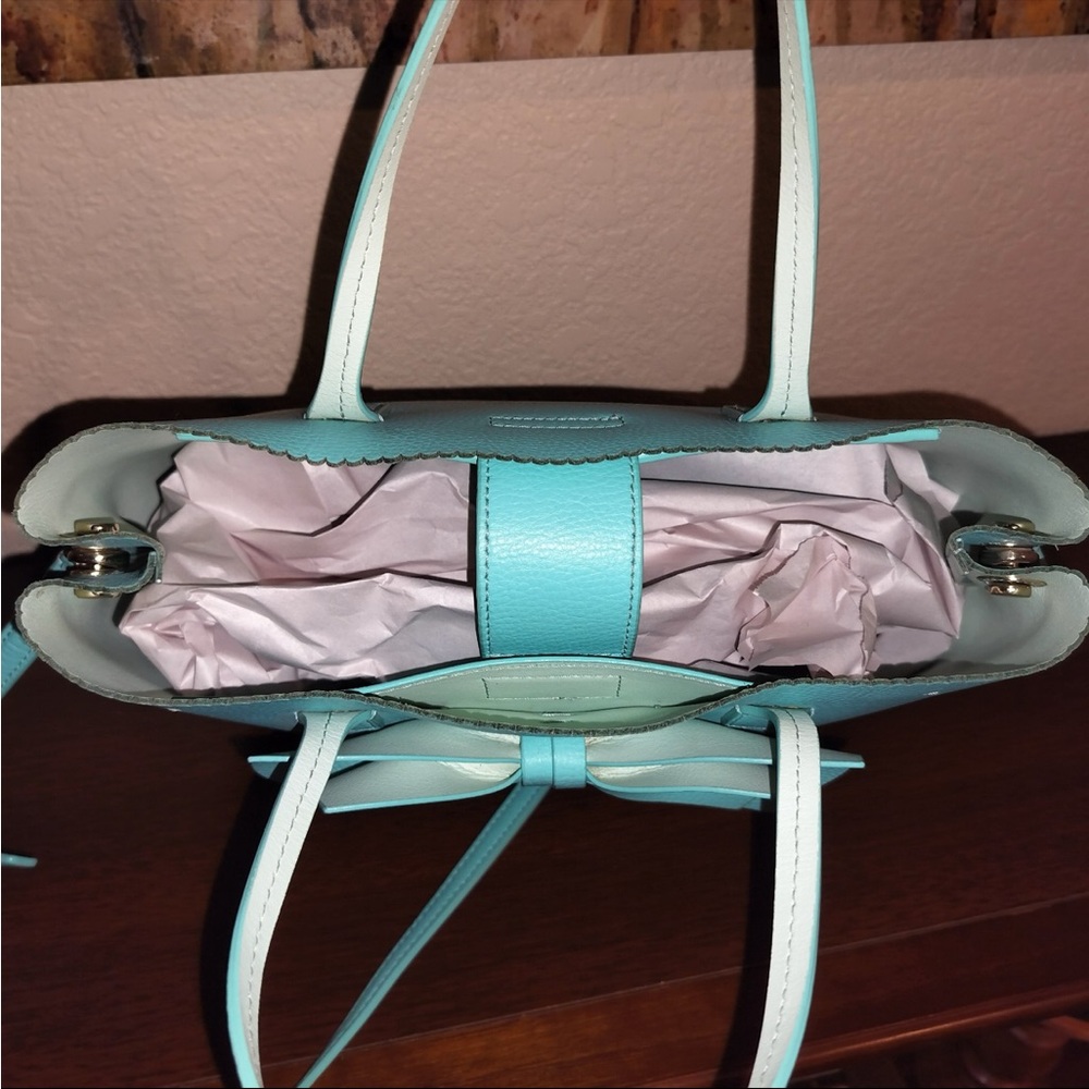 Kate Spade Giorgia Vanderbilt Place Bow Satchel  With Crossbody Strap. - Picture 11 of 11